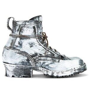 Serra (Visvim) Ladies Gray & Mint Green Sole Faux Fur Lined 3M Thinsulate Boots